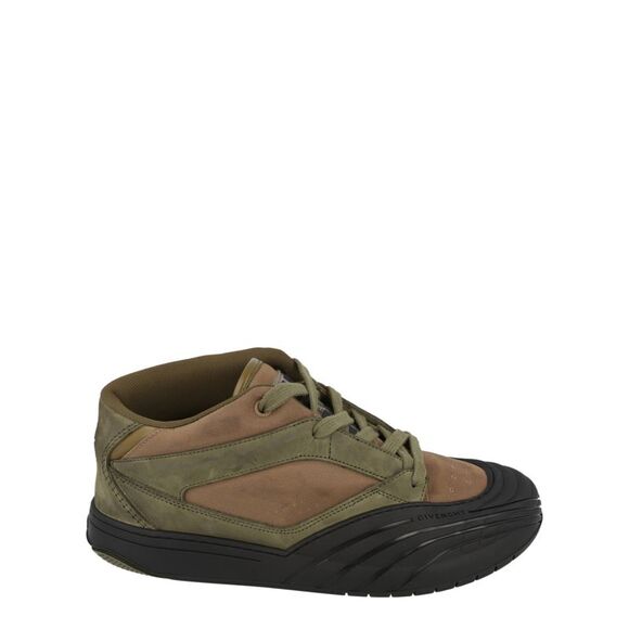 Givenchy Suede Trimmed Mid-Top Sneakers Multi Mens